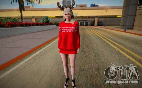 Rachel Christmas Outfit para GTA San Andreas