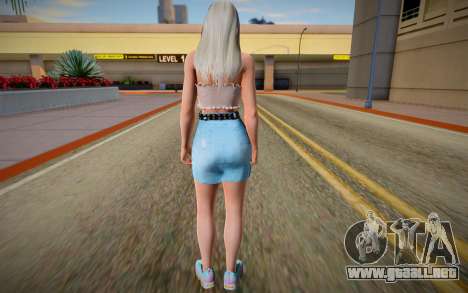 Rachel v7 Blue Skirt para GTA San Andreas