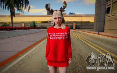 Rachel Christmas Outfit para GTA San Andreas