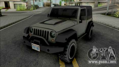 Jeep Wrangler Improved para GTA San Andreas