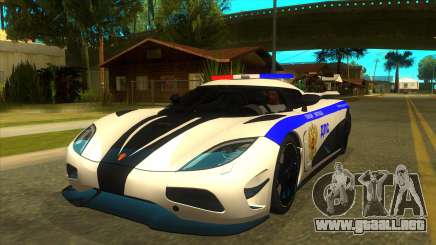 Police Koenigsegg Agera R para GTA San Andreas