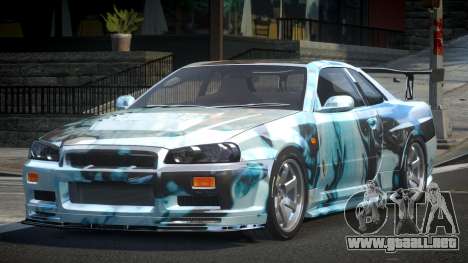 Nissan Skyline R34 BS U-Style PJ6 para GTA 4