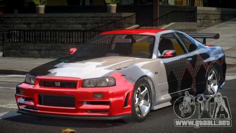 Nissan Skyline R34 Qz7 L9 para GTA 4