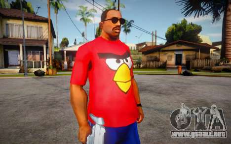 Camiseta de Angry Birds para GTA San Andreas
