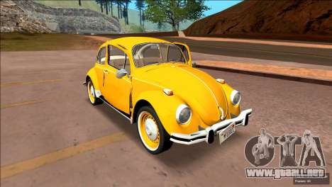 Volkswagen Beetle (Fuscao) 1500 1974 - Brasil para GTA San Andreas