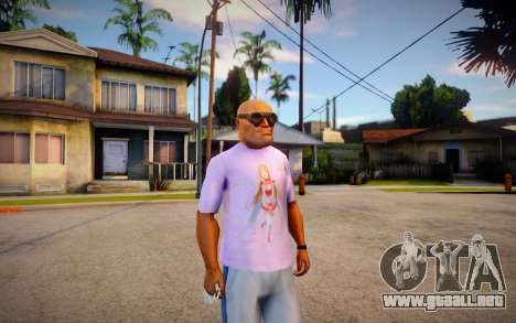 Camisa Asuna Love (SAO) para GTA San Andreas