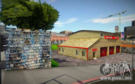 Estación de bomberos renovada (buenas texturas) para GTA San Andreas