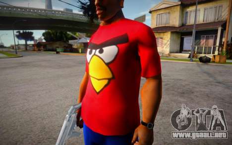 Camiseta de Angry Birds para GTA San Andreas