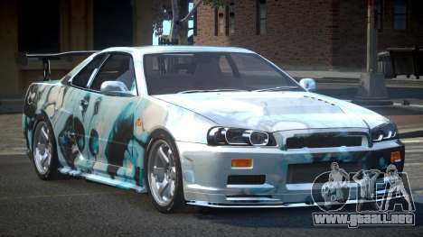 Nissan Skyline R34 BS U-Style PJ6 para GTA 4