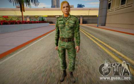 Serbian Female Soldier para GTA San Andreas