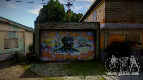 2Pac Graffiti para GTA San Andreas