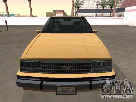 Chevrolet Celebrity 1984 Año para GTA San Andreas