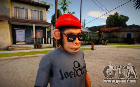 Free Fire Monkey Mask For Cj para GTA San Andreas