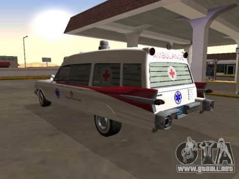 Cadillac Miller-Meteor 1959 Vieja Ambulancia para GTA San Andreas