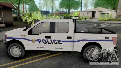 Ford F-150 201 Dillimore Blueberry Police para GTA San Andreas