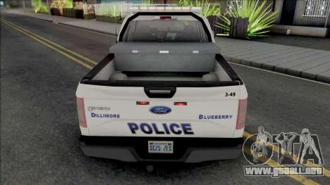 Ford F-150 201 Dillimore Blueberry Police para GTA San Andreas