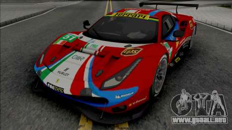 Ferrari 488 GTE para GTA San Andreas