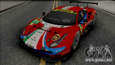 Ferrari 488 GTE para GTA San Andreas