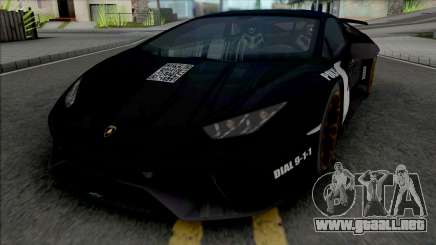 Lamborghini Huracan Performante Police para GTA San Andreas
