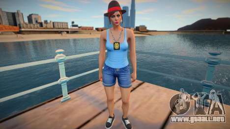 Chica policía al estilo de GTA 5 para GTA San Andreas