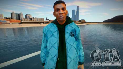 Afroamericano en chaqueta para GTA San Andreas