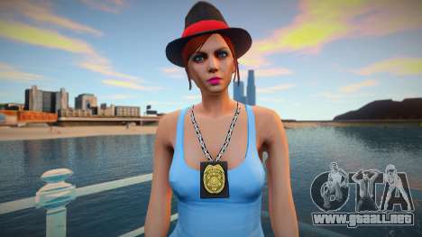 Chica policía al estilo de GTA 5 para GTA San Andreas