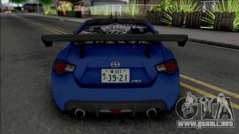 Scion FR-S Yohane Itasha [Fixed] para GTA San Andreas