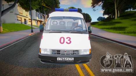 Gaz-32214 (Gazel) - Ambulancia para GTA San Andreas