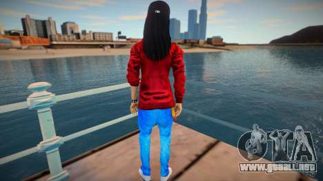 Swag girl in blue jeans para GTA San Andreas