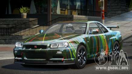 Nissan Skyline PSI R34 US S6 para GTA 4