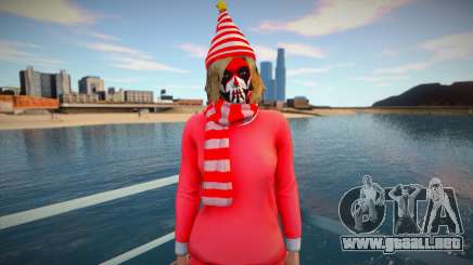 Female striped scarf from GTA Online para GTA San Andreas