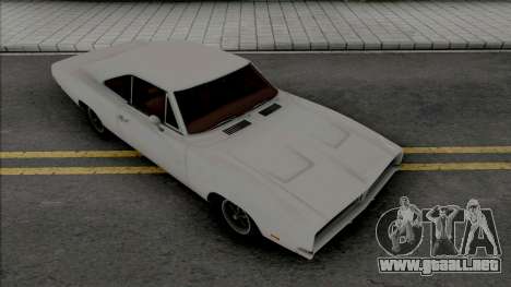 Dodge Charger RT 1969 White para GTA San Andreas