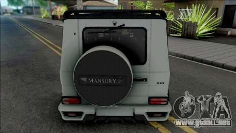 Mercedes-AMG G63 Mansory Gronos para GTA San Andreas