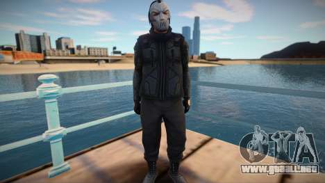 Personaje de GTA Online en una máscara y chaleco para GTA San Andreas
