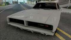 Dodge Charger RT 1969 White para GTA San Andreas
