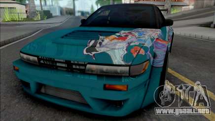 Nissan Silvia S13 Rocket Bunny Alep Garage para GTA San Andreas