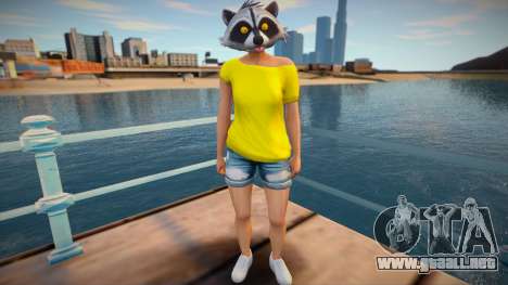 Girl raccoon from GTA Online para GTA San Andreas