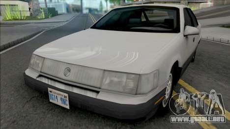 Mercury Sable GS 1989 Lowpoly para GTA San Andreas