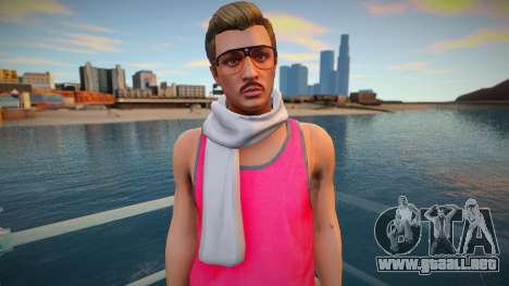 Hipster en una camiseta rosa de GTA Online para GTA San Andreas