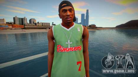 CJ as Grove Family Outfit v3 para GTA San Andreas