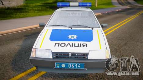VAZ 2109 Policía de Ucrania para GTA San Andreas