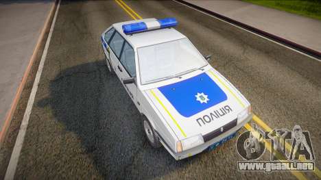VAZ 2109 Policía de Ucrania para GTA San Andreas
