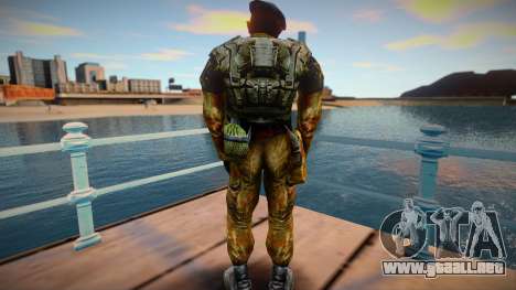 Soldier black beret para GTA San Andreas