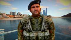 Soldier black beret para GTA San Andreas