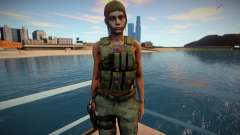 Claire Redfield Military RE2 Remake para GTA San Andreas