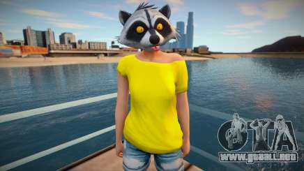 Girl raccoon from GTA Online para GTA San Andreas