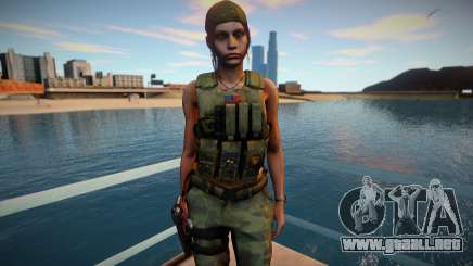 Claire Redfield Military RE2 Remake para GTA San Andreas