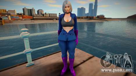 KOF Soldier Girl Different - Blue 4 para GTA San Andreas