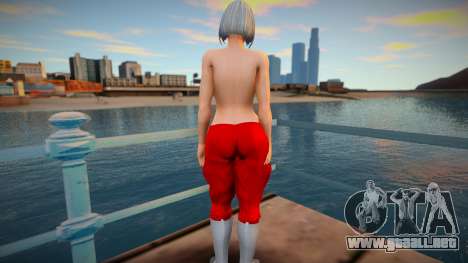 KOF Soldier Girl Different - Red Topless1 para GTA San Andreas