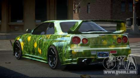 Nissan Skyline R34 PSI Qz S3 para GTA 4